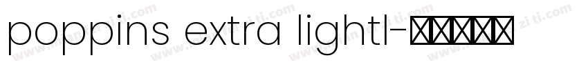 poppins extra lightl字体转换
